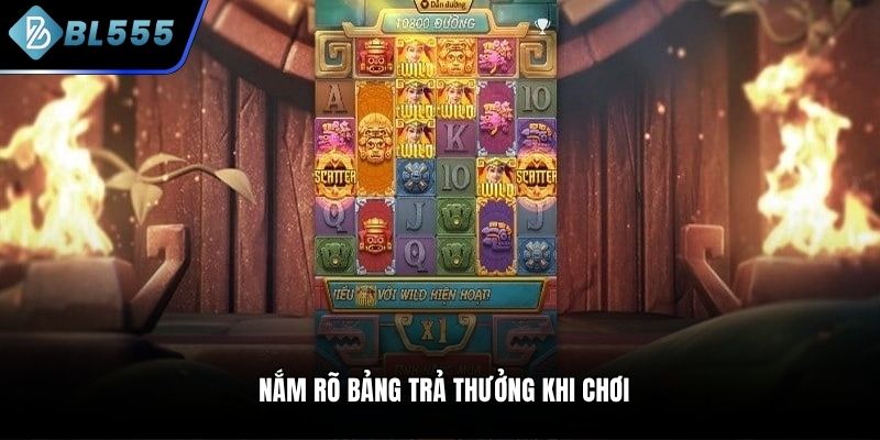 Nắm rõ bảng trả thưởng khi chơi 